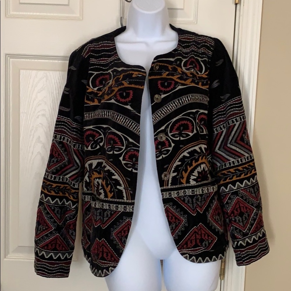 Johnny Was NWT VELVET jacket